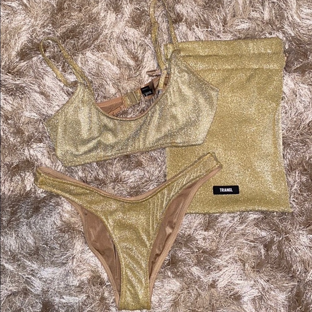 TRIANGL GOLD BIKINI